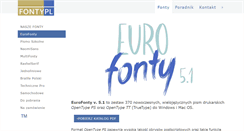 Desktop Screenshot of euro.fonty.pl