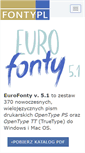 Mobile Screenshot of euro.fonty.pl