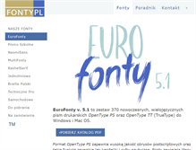 Tablet Screenshot of euro.fonty.pl