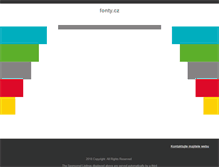 Tablet Screenshot of fonty.cz