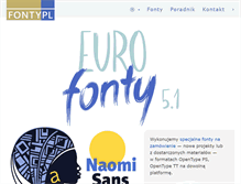 Tablet Screenshot of fonty.pl